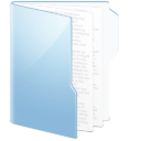 Blue Folder Documents Icon 128x128 png